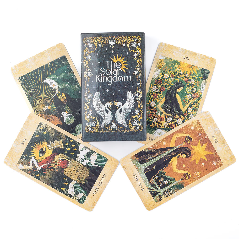 Tarot Cards Deck With Guidebook - The Solar Kingdom Tarot Deck 78