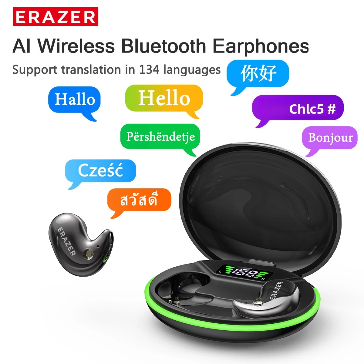 Video Games - EARZER XF58 In-Ear Bluetooth Headphones With