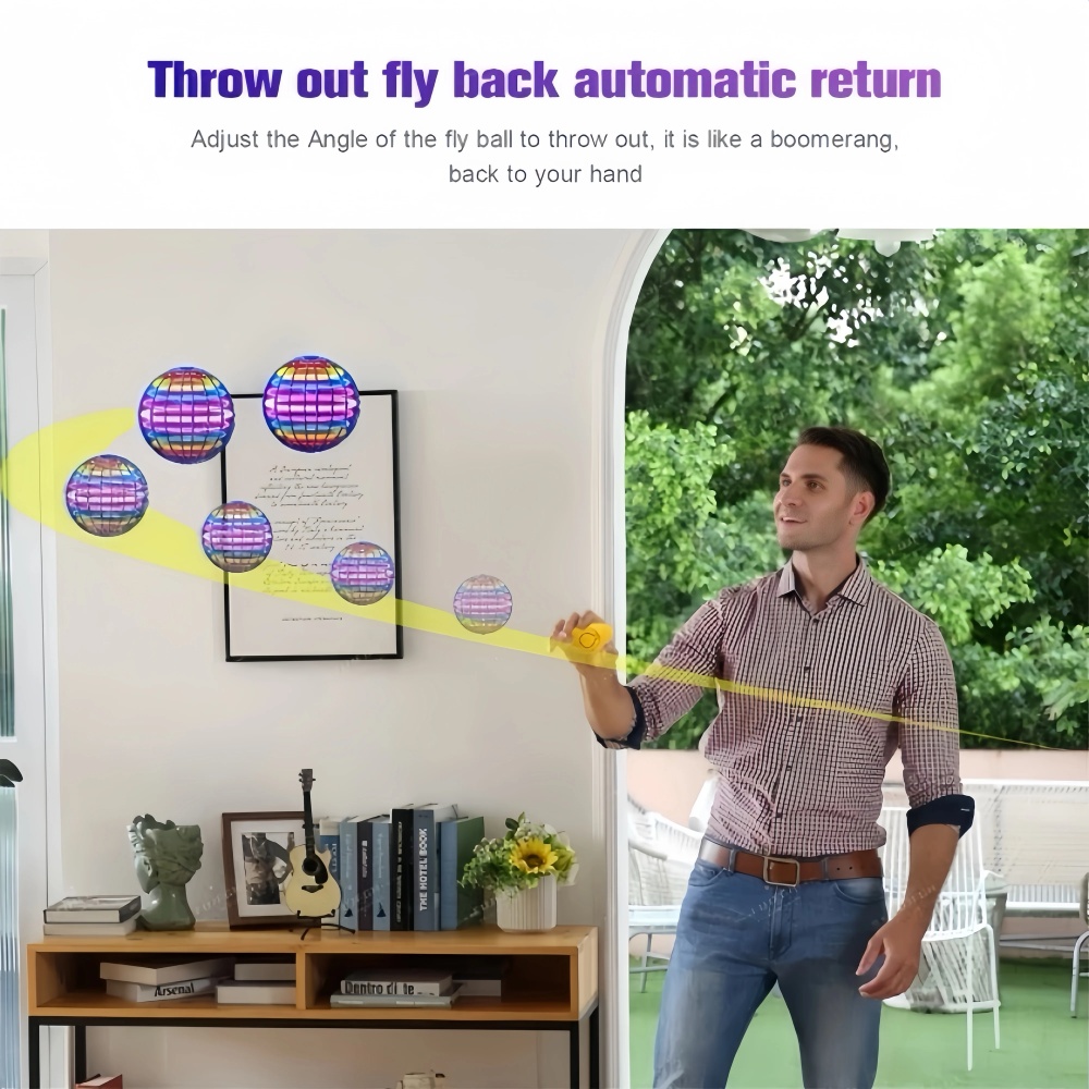 Flying Orb Boomerang Ball LED  - Stem Solar Robot Kit For Kids recension och pris