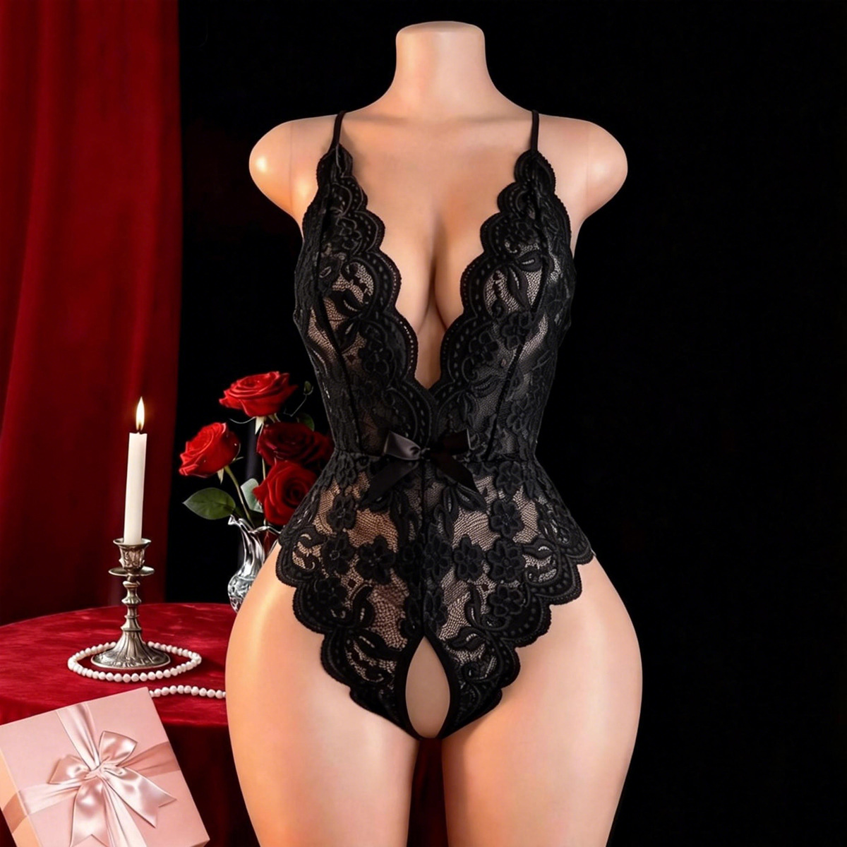 Hot Crotchless Sexy Lingerie F - Dolls recension och pris