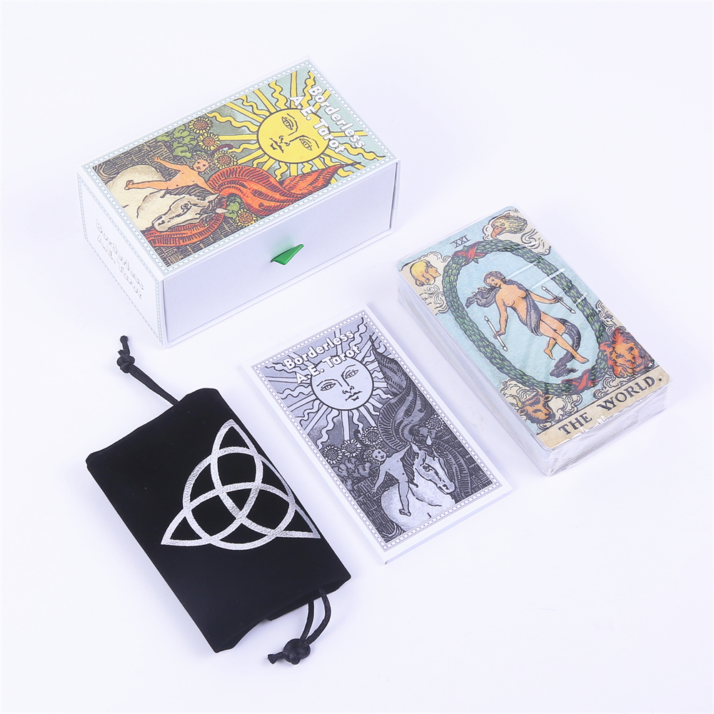 12*7cm Borderless A.E. Tarot D - Tarot Cards Deck With Guidebook recension och pris