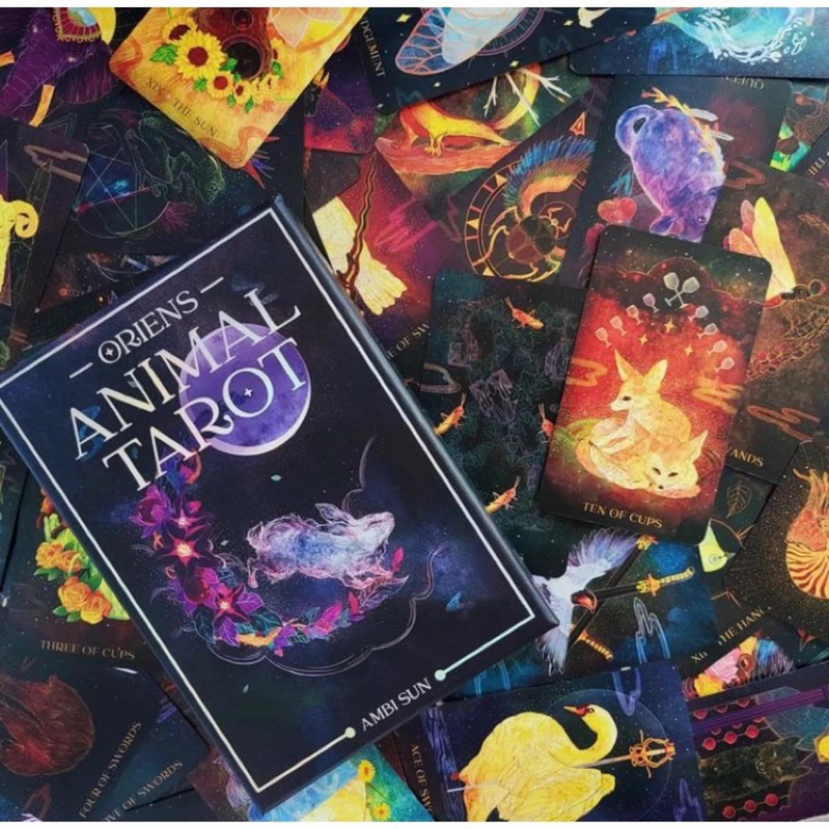 12x7 Cm Oriens Animal Tarot 78 - Tarot Cards Deck With Guidebook recension och pris