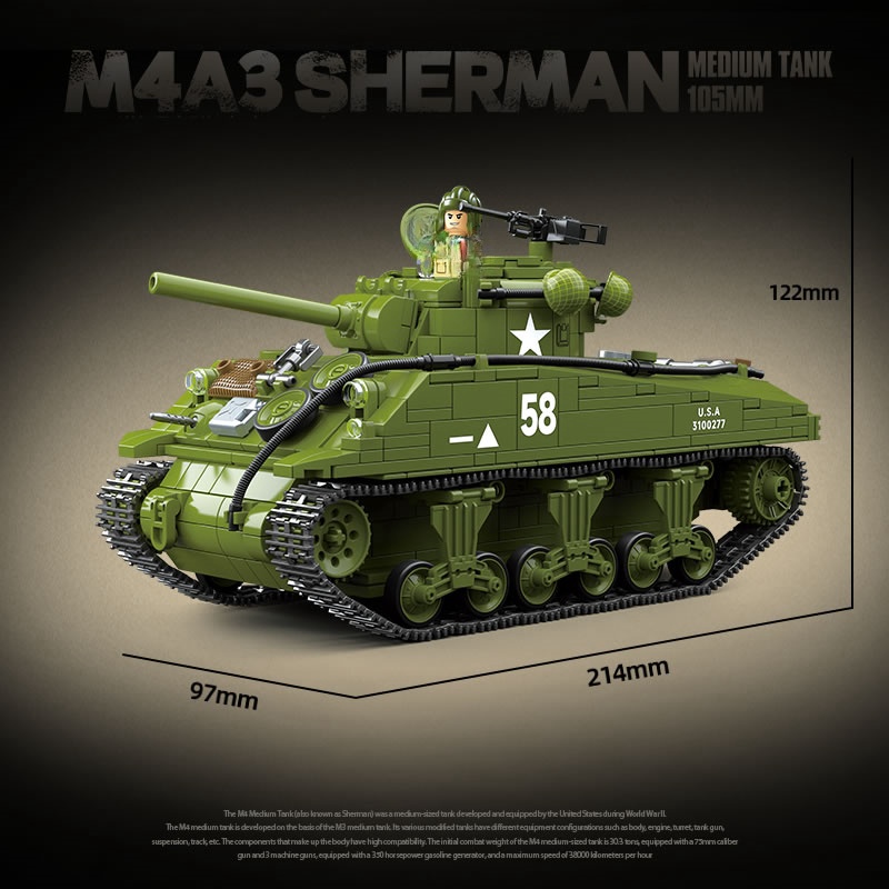 New World WarII Military Weapo - Lego Compatible Military Tank recension och pris