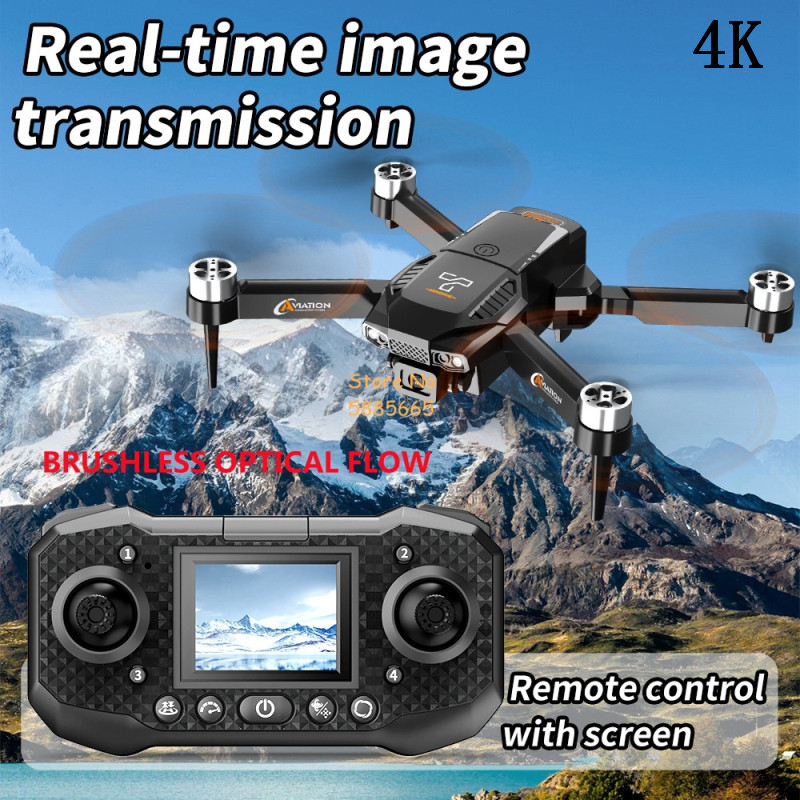 4K Dual Camera Optical Flow Br - Fpv Brushless Rc Drone 4K recension och pris