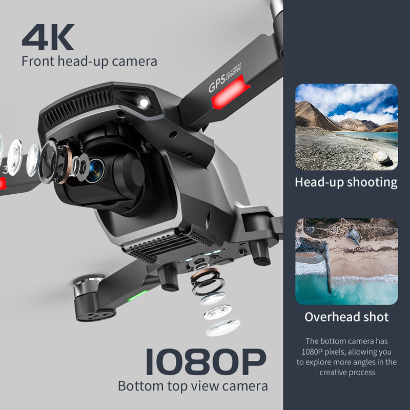 L106 Pro 3 Drone 5G WIFI FPV F - Fpv Brushless Rc Drone 4K recension och pris
