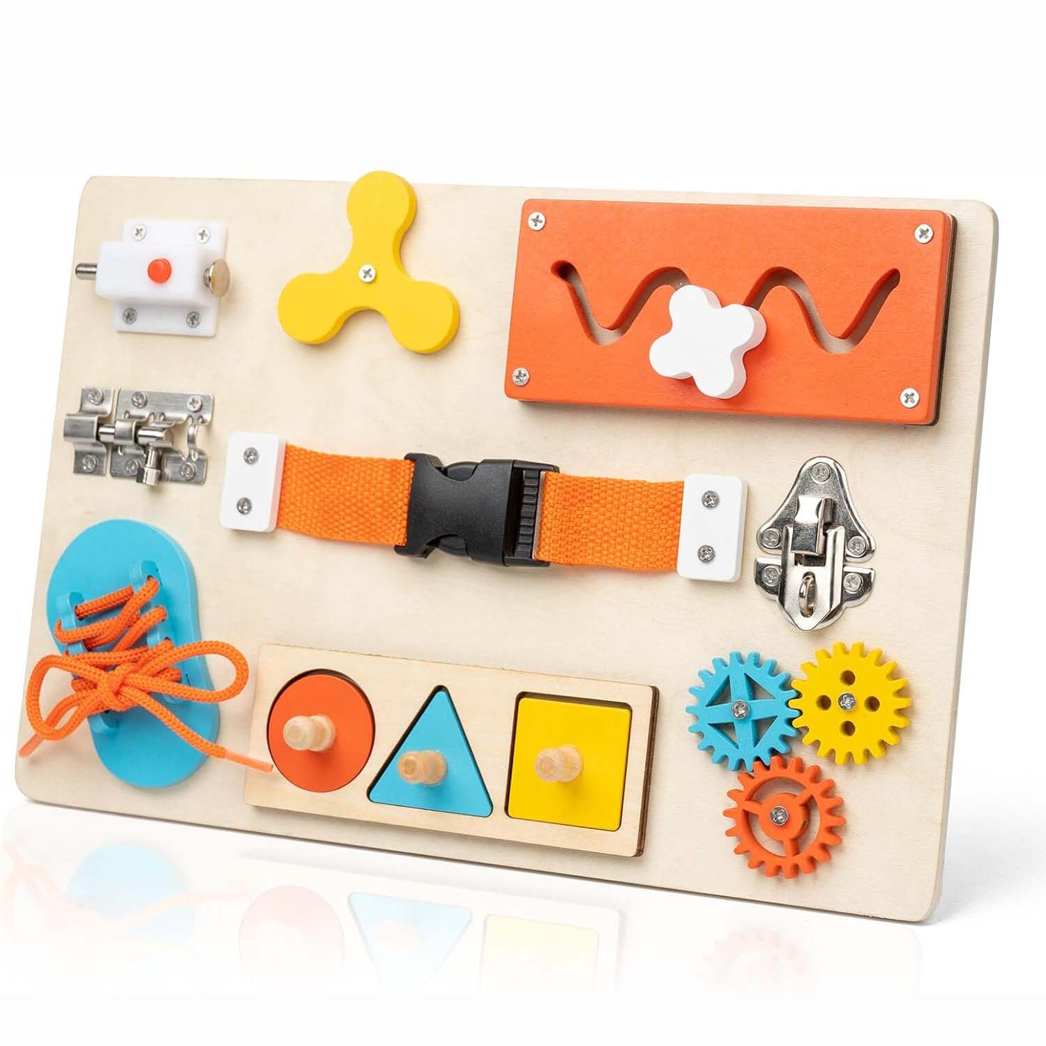 Montessori Busy Board for Todd - Montessori Wooden Busy Board Toddler recension och pris