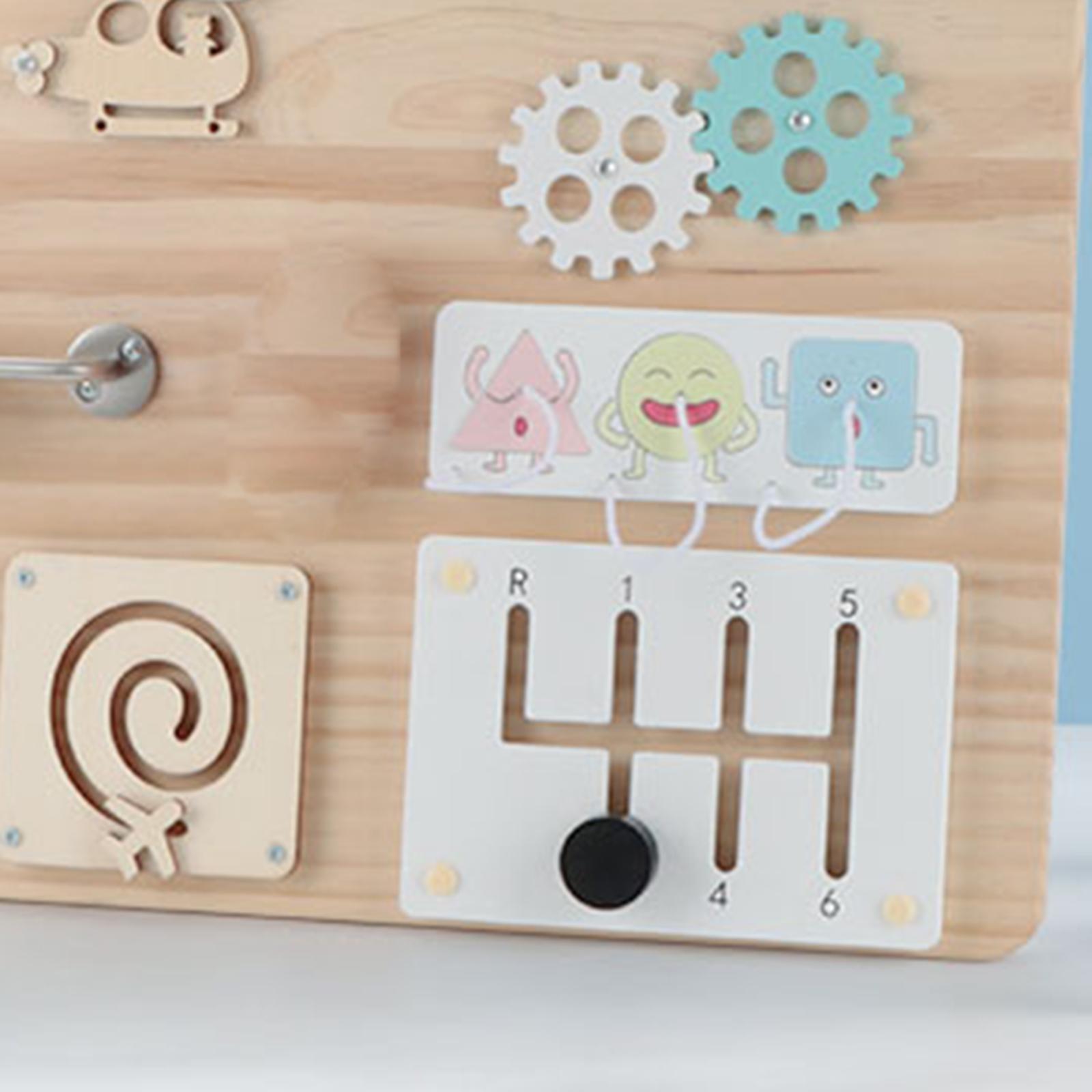 Wooden Busy Board Material Sen - Montessori Wooden Busy Board Toddler recension och pris