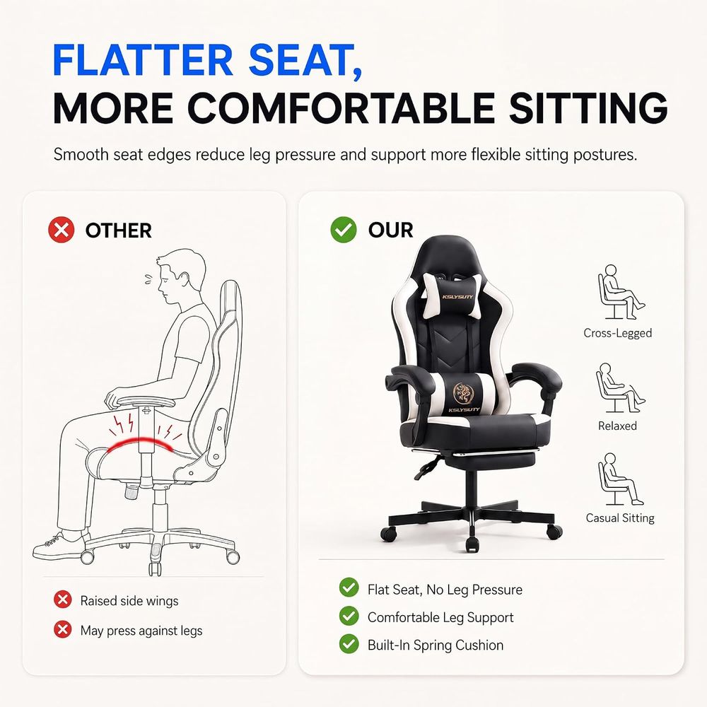 Desk Computer Gaming Chair - H - Video Games recension och pris