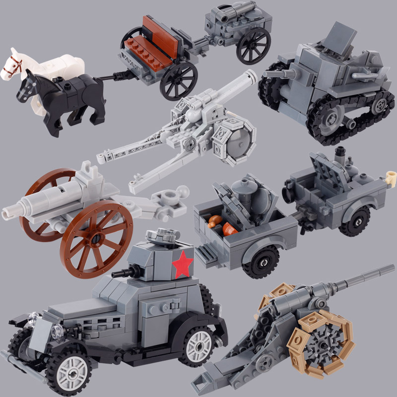 WW1 Italian Soviet Military Ta - Lego Compatible Military Tank recension och pris
