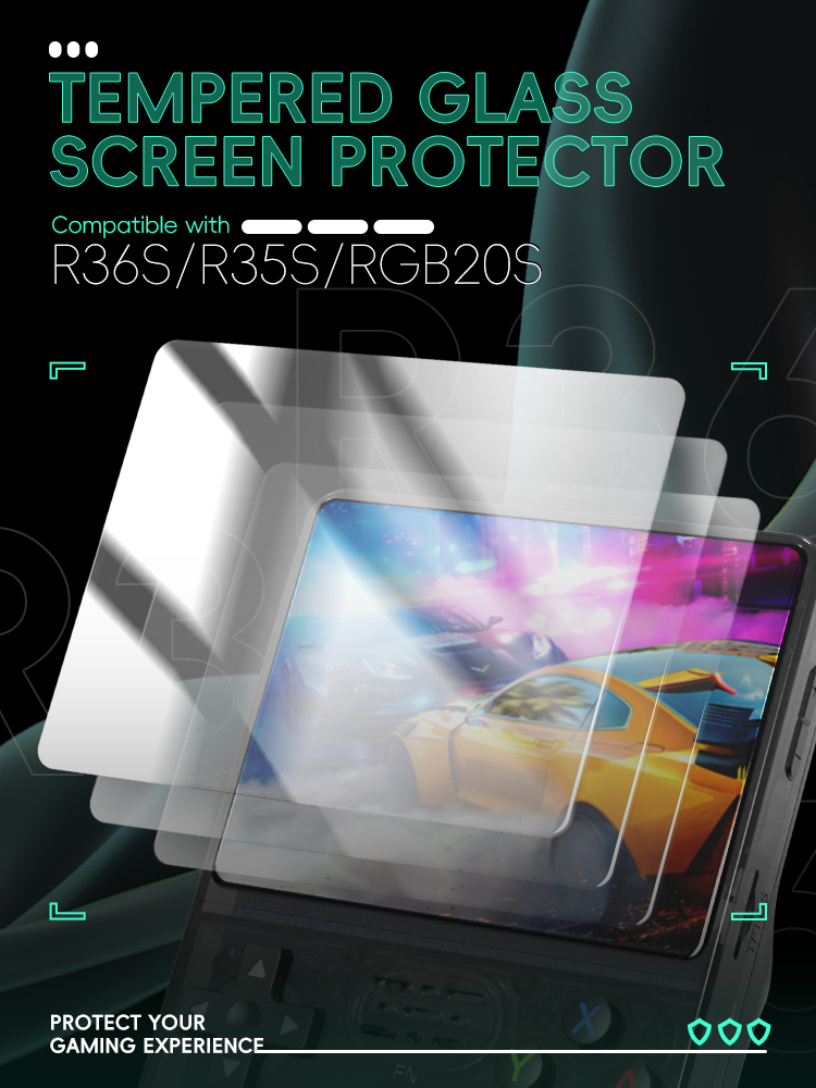 DATA FROG Tempered Glass Scree - Retro Handheld Game Console R36S recension och pris